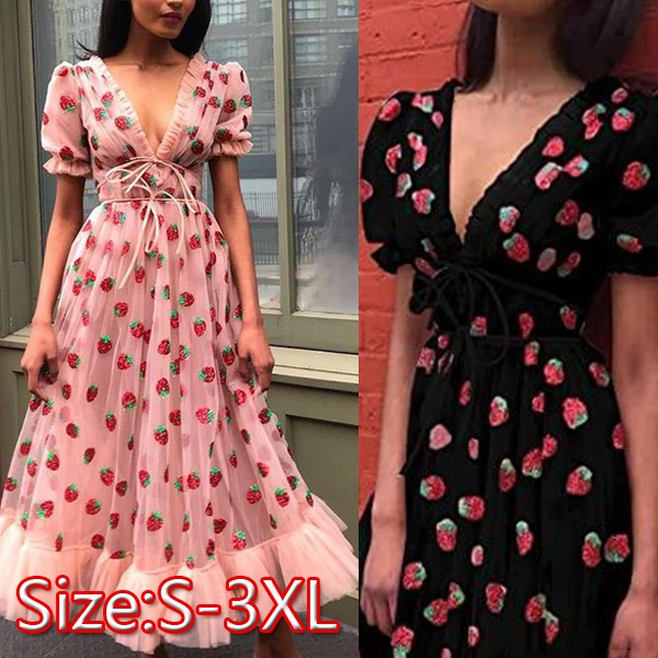 strawberry dress plus size