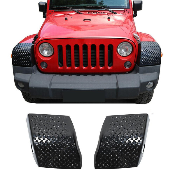 Key Fob Shell Case Cover For Jeep Wrangler JK 2007-2017 – Black, Unbranded, 1pc