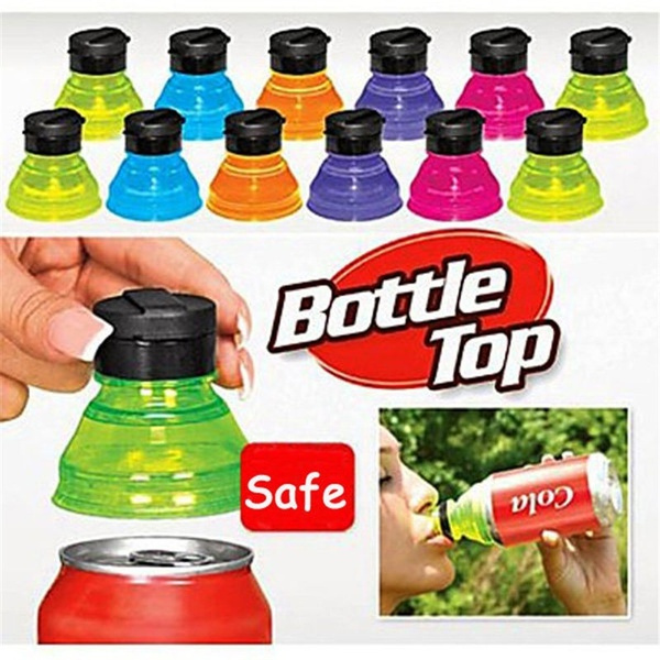 ZOCONE 6 PCS Soda Can Lids Can Covers, Bottle Caps, Spill-proof Soda Pop  Tops for Beverage, Beer, Juice, BPA-free Reusable Fizz Lids, Picnic
