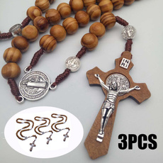 Necklace, Bead, woodbeadnecklace, Christian