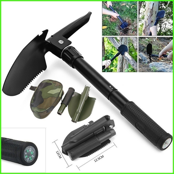 HTTMT- ET-Shovel001 -Multi-functional Military Folding Shovel Survival Spade Emergency Garden Camping