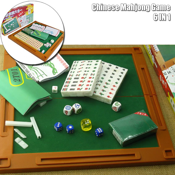 Mini juego de Mahjong numerado, versión tradicional china, con