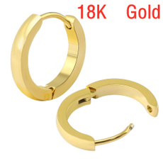 White Gold, earpiercingjewelry, simpleearring, gold
