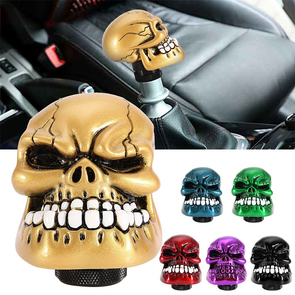 Skeleton Skull Head Car Modified Gear Shift Knob Stick Lever Shifter
