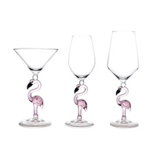 pink, flamingo, Goblets, Cocktail