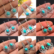 Sterling, Turquoise, Engagement, Silver Earrings