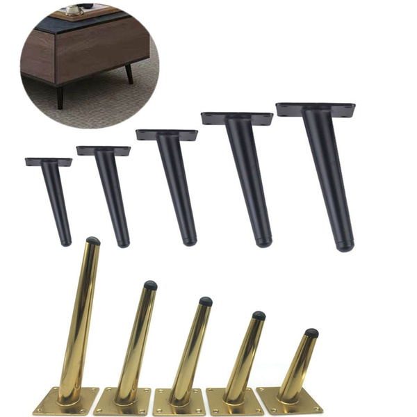 New 4PCS Metal Furniture Legs Inclined Cone Sofa Feet Bed Table