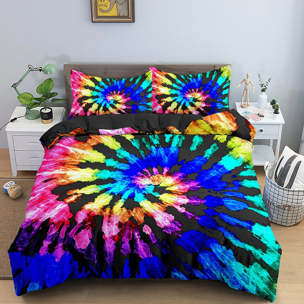 Duvet Cover 3D Printed Bedding Set Mystic Tie Dye Soft Duvet Cover 2/3