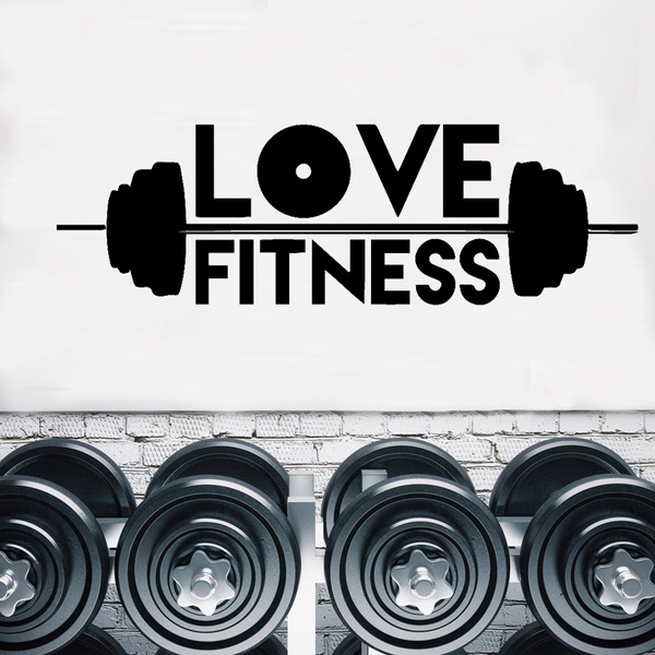 Gym Wall Stickers Sport Vinyl Decal Love Fitness Club Art Mural Barbell Wallpaper Livingroom Decal Poster Removeable | Wish Gym Wall Stickers Sport Vinyl Decal Love Fitness Club Art Mural Barbell Wallpaper Livingroom Decal Poster Removeable | Wish