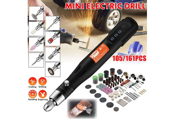 YUCHENGTECH Electric Carving Knife Mini Electric Grinder Mini Grinding  Machine Small Electric Engraving Machine 220V (Host+86 Accessories) 