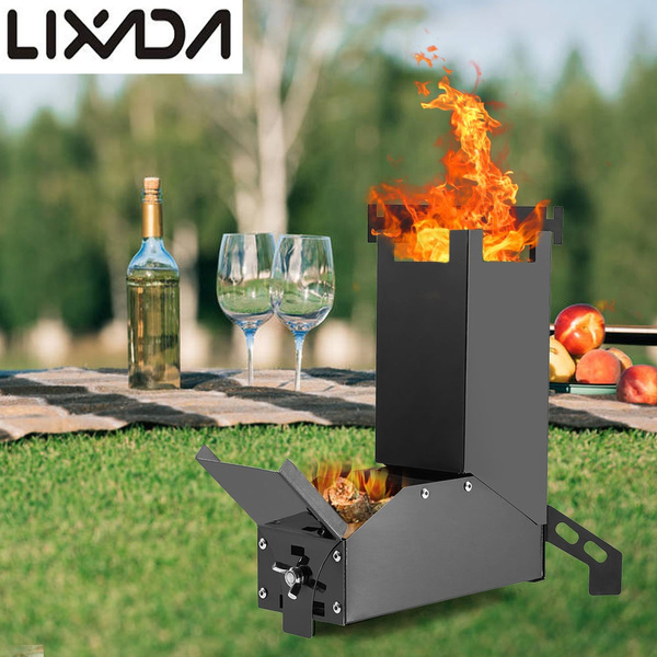 Camping Tent Outdoor Collapsible Wood Burning Stainless Steel