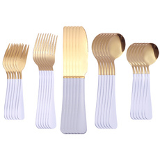 Forks, gold, Stainless Steel, silverware