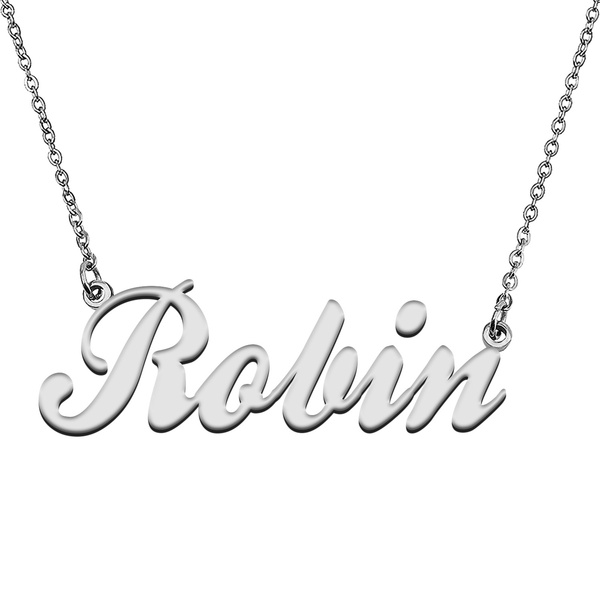 Robin Necklace with Names Personalized Gift Wish