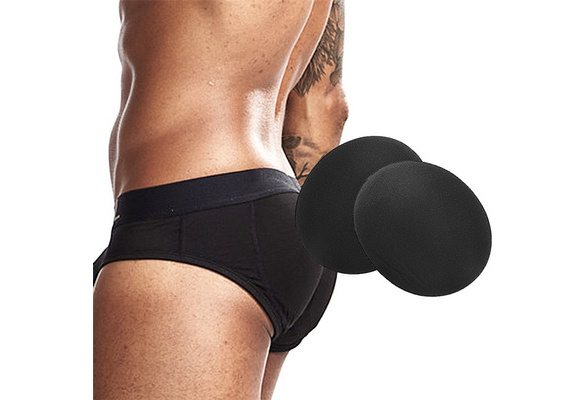 1 Pair Men Sponge Butt Padded Breathable Hip Up Shaper Cup