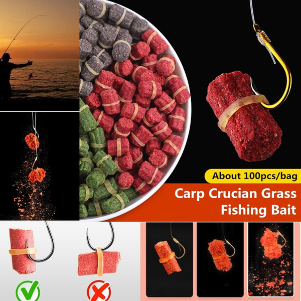 100pcs/bag Carp Fishing Bait Fresh Scent Crucian Grass Carp Baits