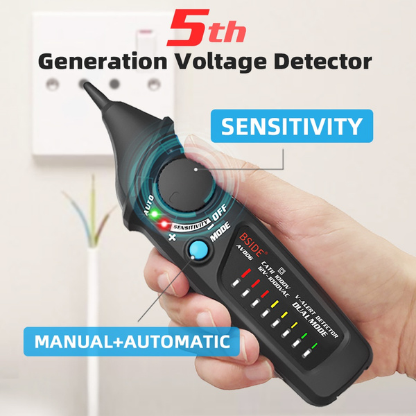 AC Electric Non-contact Voltage Tester Pen Detector Auto/Manual Mode 12~1000V 
