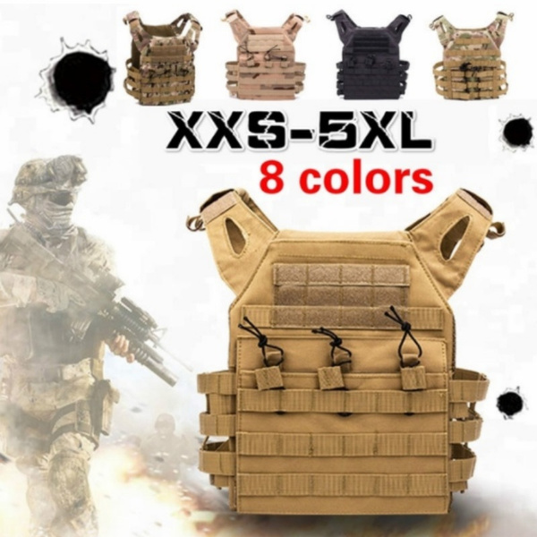 NEW Army Vest Safety Vest Lightweight MOLLE Tactical Armor Plate ...