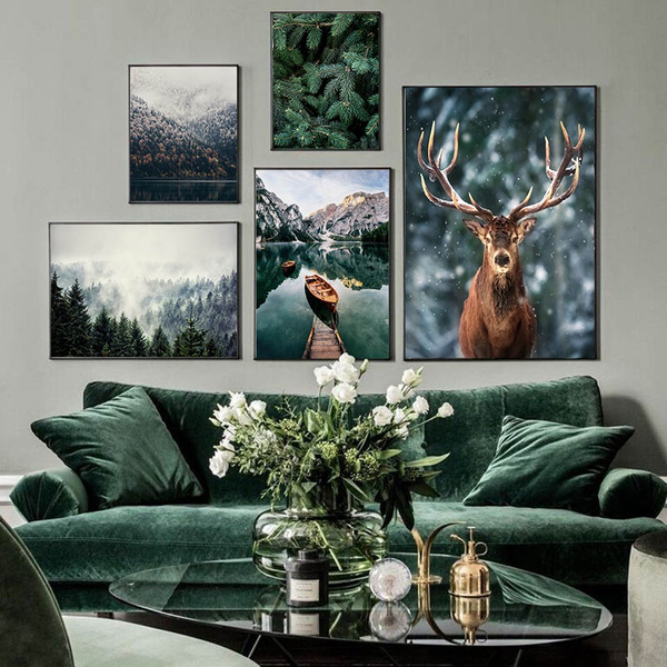 Canvas Painting Natural Animal Wall Art Posters Prints Living Room Home Décor