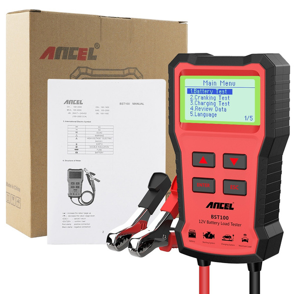 ANCEL BST100 Car Battery Tester Charger Analyzer 12V 2000CCA Voltage