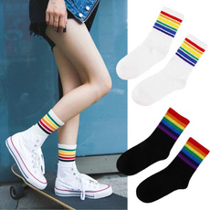 rainbow, womensock, Socks, sportssock