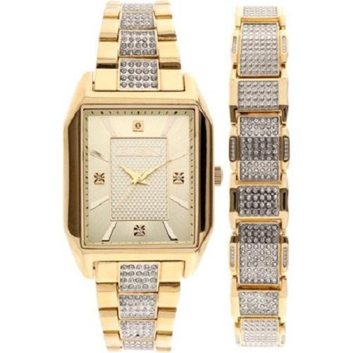 Elgin mens gold hot sale diamond watch