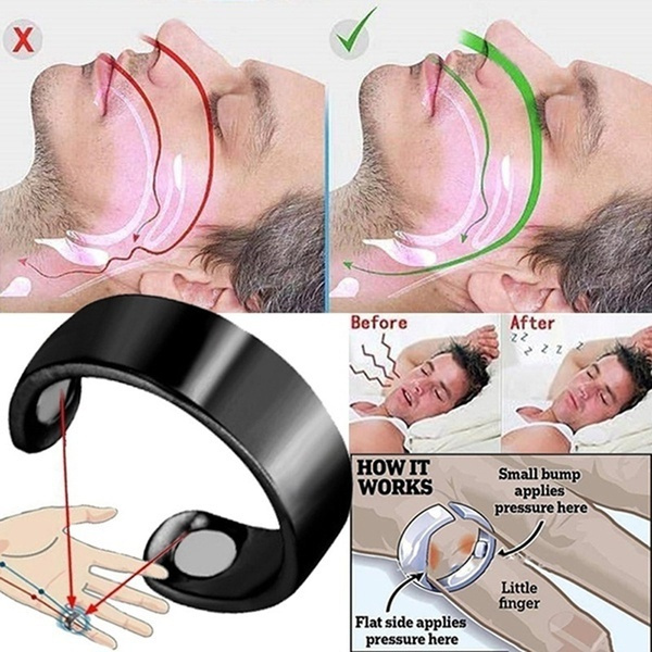 Anti Snoring Ring Stopper Sleeping Breath Aid Acupressure