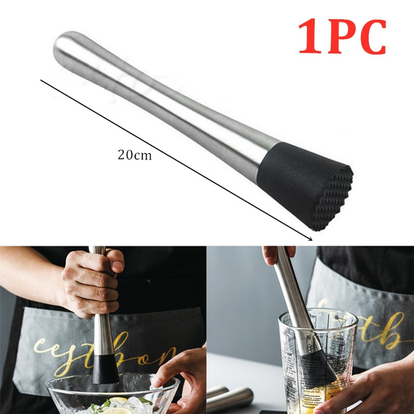 Crush Popsicle Stainless Steel, Kitchen Mixer For Cocktails - Stainless  Steel Fruit Masher - Home Bar Tool For Bartending And Other Fruit Drinks 4  Pack 