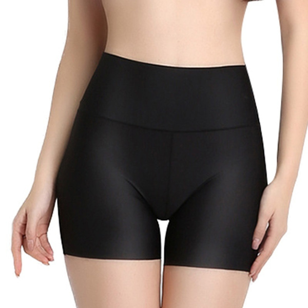 High Waist Women Safety Shorts Pants Seamless Nylon Panties Seamless  Emptied Boyshorts Boxers Girls Body Slimming Underwear