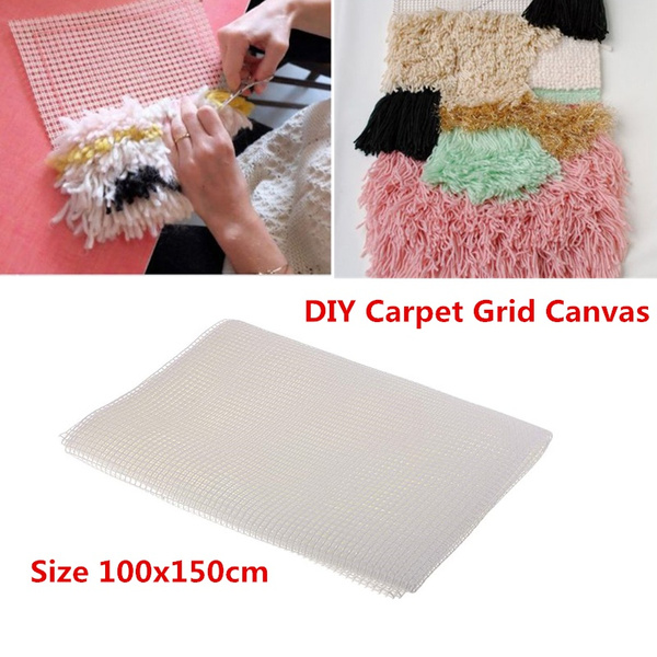 100x150cm Blank Rug Hooking Mesh Canvas Latch Hook Rug Making