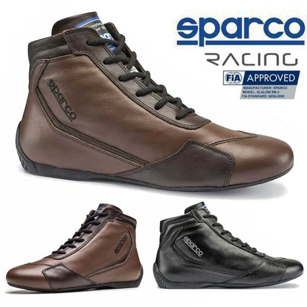 Leather top racing boots