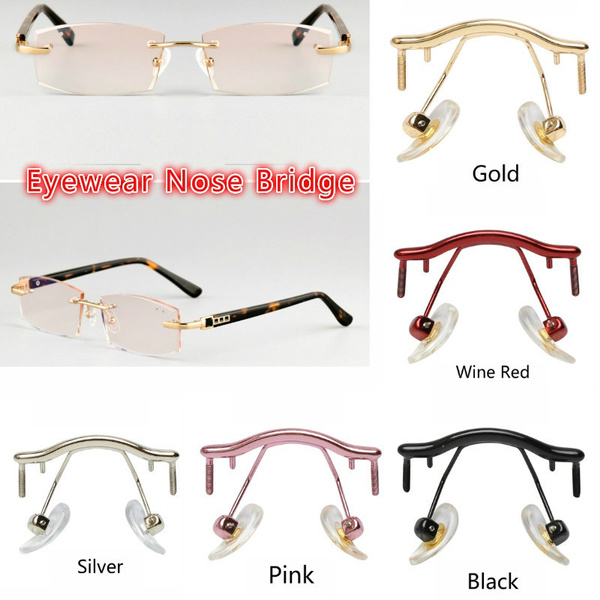 Eyewear Nose Bridge Replacement Rimless Frame Glasses Accessories High  Quality