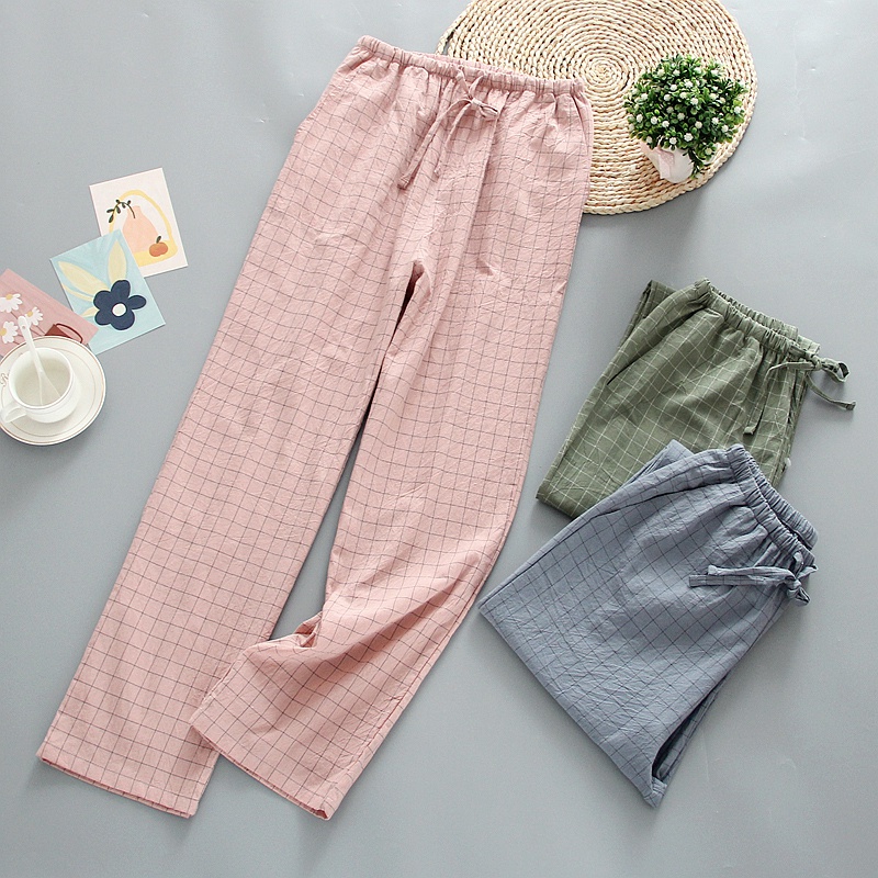 Japanese Plaid Lady Pants Trousers Pyjama Lounge Sleepwear Nightwear ...