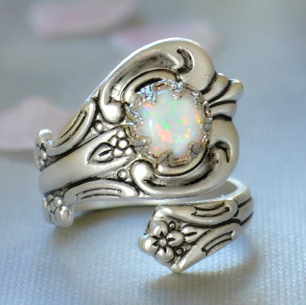 Sterling Silver Spoon Ring Women's Ring Size 5-10 