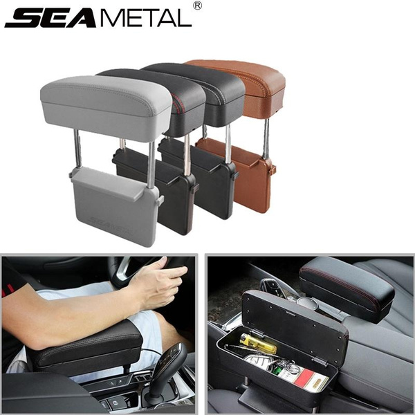 SEAMETAL Universal Car Seat Gap Central Armrest Box Elbow Support Universal  Auto Organizer Arm Rest Box Storage Height Adjustable Car interior  Accessories 1PC