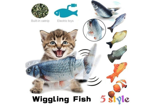 flop fish cat toy