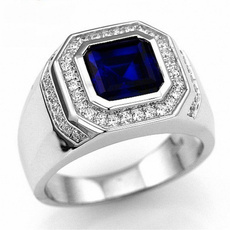 Blues, DIAMOND, Jewelry, Silver Ring