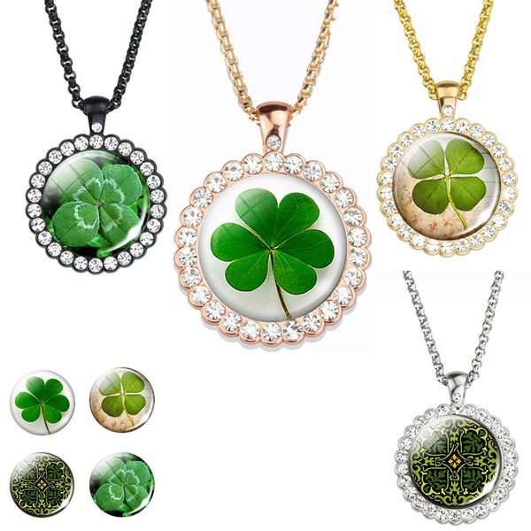 Mens clover store pendant