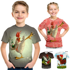 Funny, kids3dtshirt, Casual T-Shirt, cockprintedtshirt