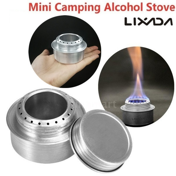 Outdoor Mini Portable Burner Alcohol Stove For Hiking Camping BBQ Picnick 