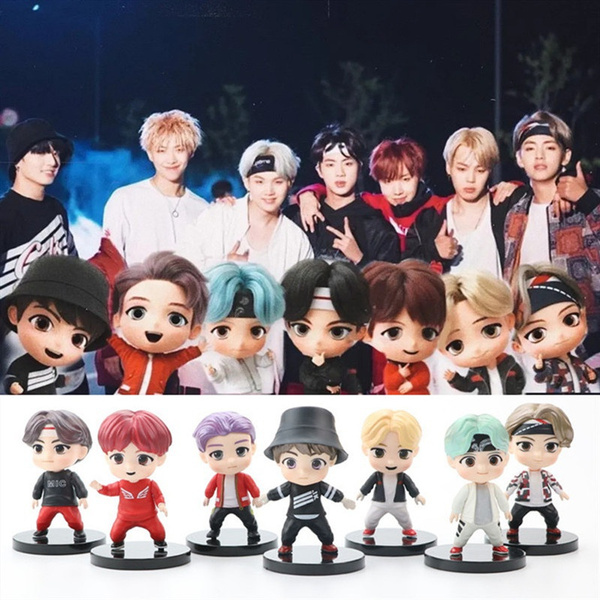 2020 Kpop Bts Bangtan Boys New Cartoon TinyTAN Stand Posture Doll Mini ...