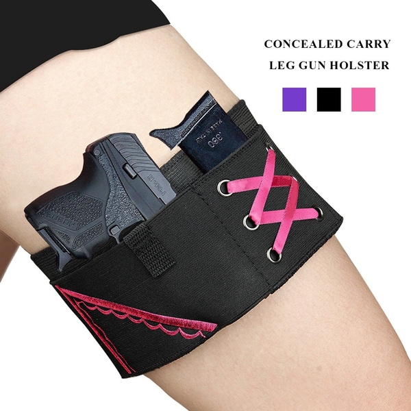 Hidden Carry Thigh Holster Women Thigh Holster Adjustable Ladies Black Pistol Holster Wish