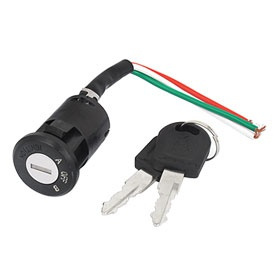 Electric Bike Bicycle Scooters 3-Wire Off/On/Lamp Ignition Switch Lock ...