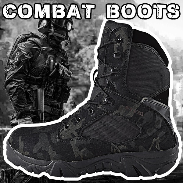 Men’s Combat Boots Military Boots for Men Army Boots Climbing Shoes ...