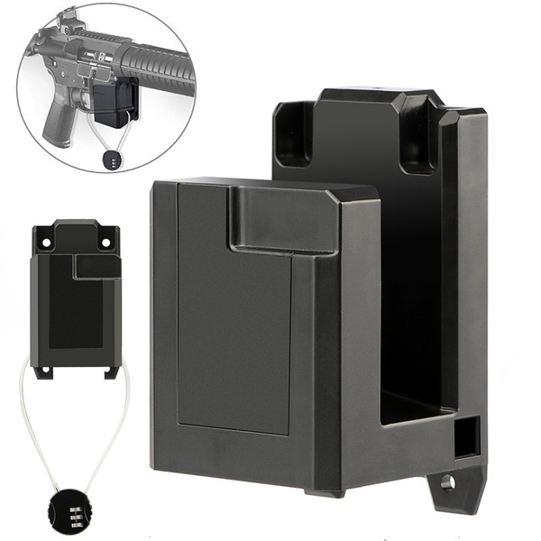 Solid ABS Wall Mount and Display For AR15 Rifle Display with Wire Lock