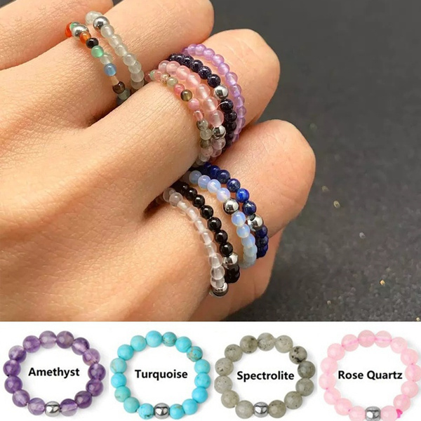 Amazon.com: Natural Crystal Stone Rings Gold Color Wire Wrap Adjustable  Open Rings for Women Men Couple Wedding Ring Jewelry Gift,Green Agate :  Clothing, Shoes & Jewelry