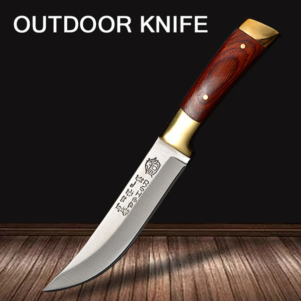 Outdoor Camping Knife Hand Meat Knife High Hardness Knife Hand