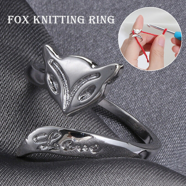 1Pc Adjustable Knitting Loop Crochet Ring Knitting Accessories