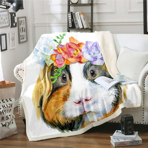 guinea pig throw blanket