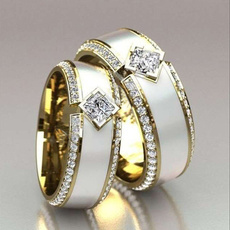 Steel, gilded, Fashion, wedding ring