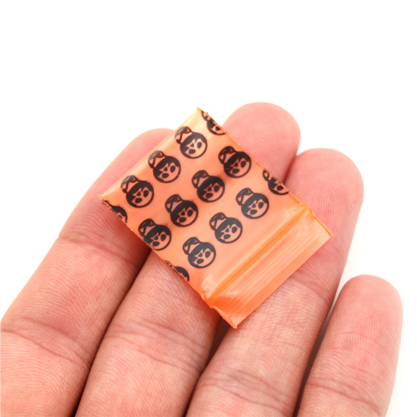 100Pcs Mini Ziplock Bags Small Plastic Zipper Bag Packaging Pill